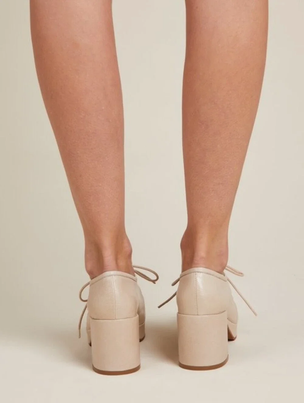 Intentionally Blank serif clouds ballet platform heels, 39